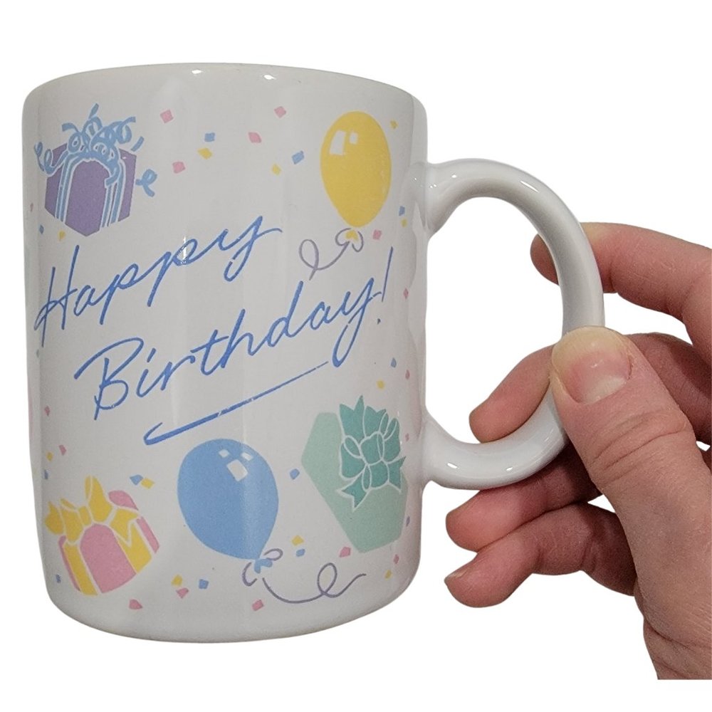 Vintage Hallmark Happy Birthday Coffee Mug / Cup (From 1986) - Holds 12 oz
